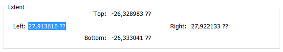 decimal degrees extent